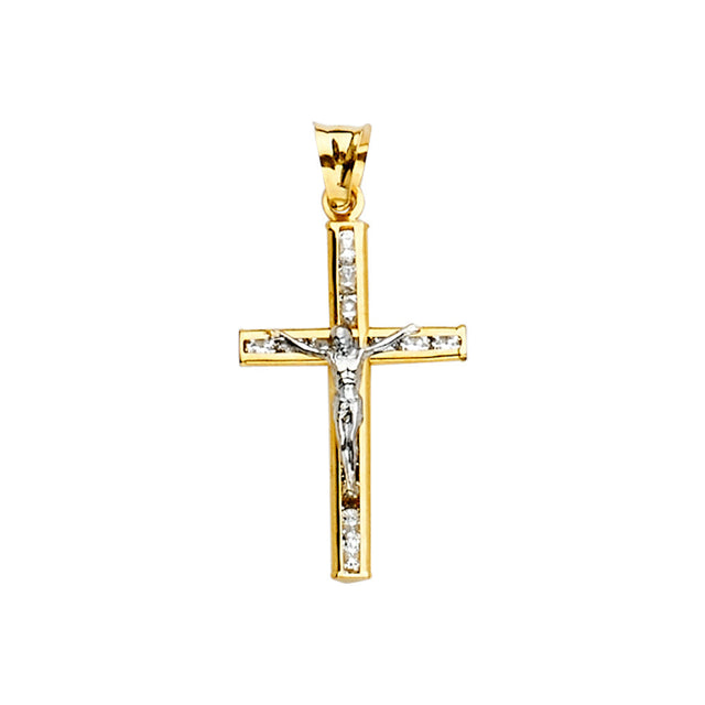 Channel-Set Crucifix Small