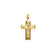 14K Yellow Gold Crucifix Cross Pendant