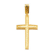 14K Yellow Gold Cross Pendant