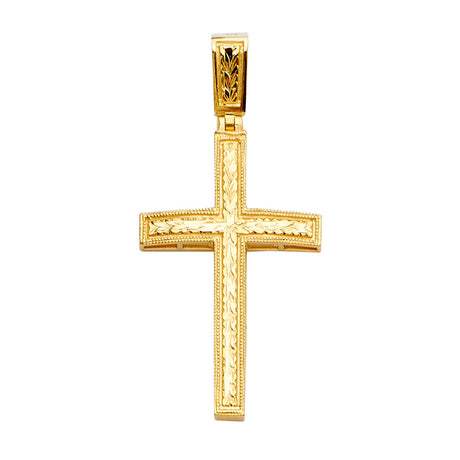 14K Yellow Gold Cross Pendant