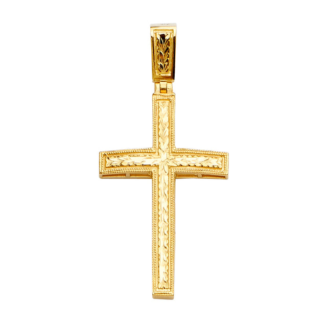 14K Yellow Gold Cross Pendant