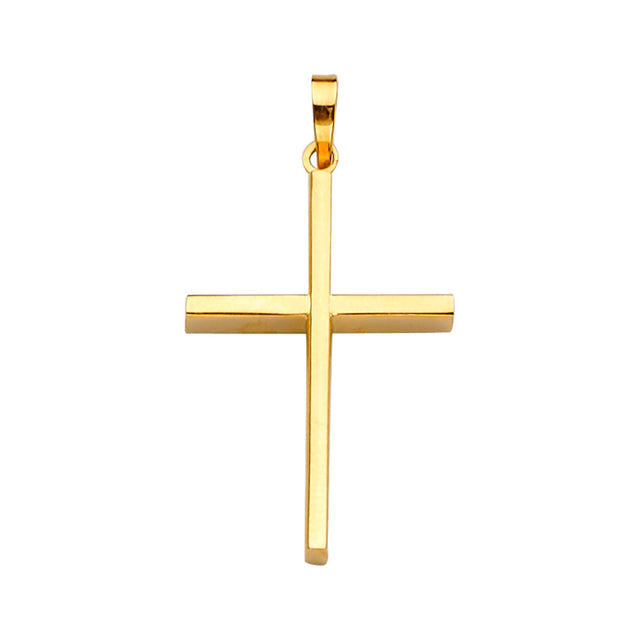 14K Yellow Gold Cross Pendant