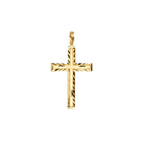 14K Yellow Gold Cross Pendant