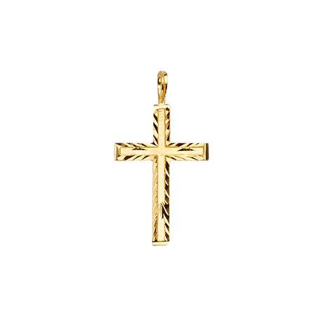 14K Yellow Gold Cross Pendant