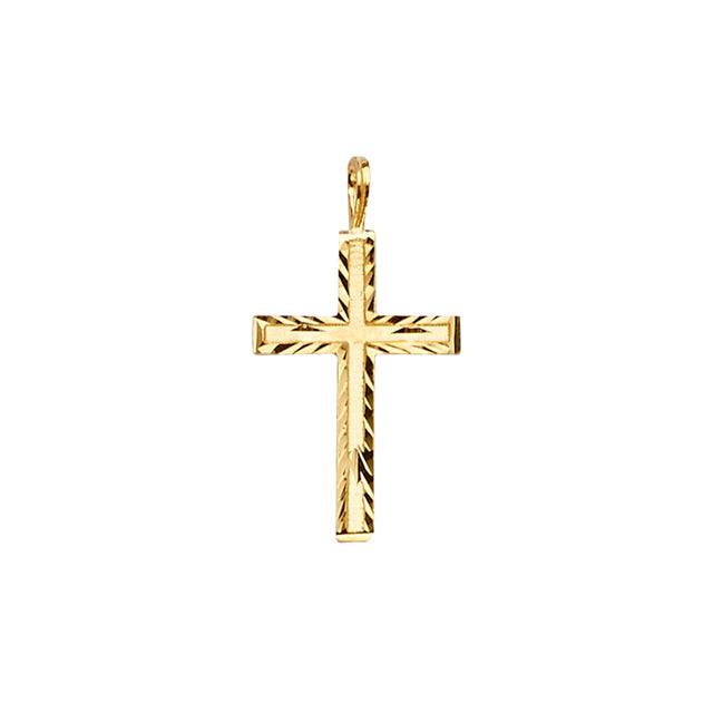 14K Yellow Gold Cross Pendant