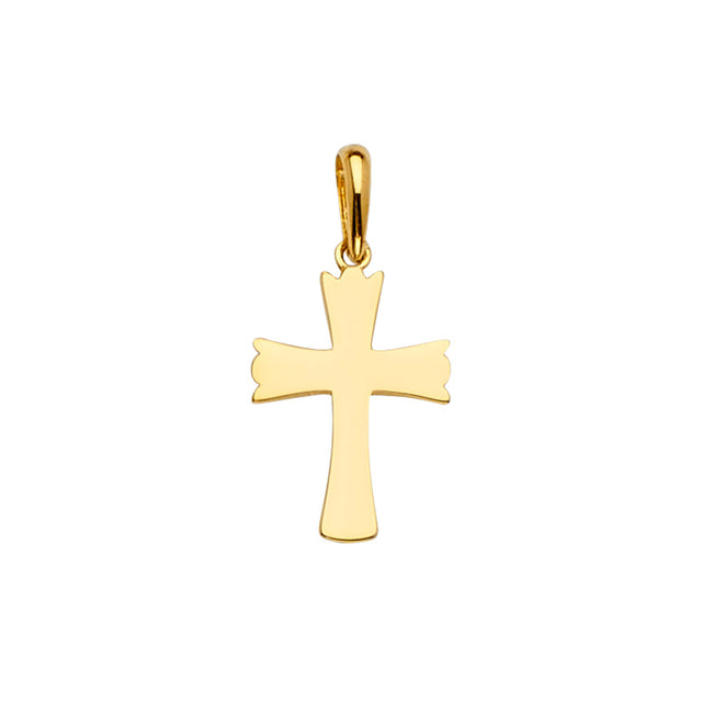 14K Yellow Gold Cross Pendant