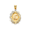 14K Two-Tone Gold Baptism Medal