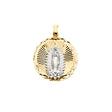14K Two-Tone Gold Guadalupe Medal