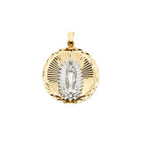 14K Two-Tone Gold Guadalupe Medal