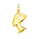 14K Yellow Gold Nefertiti Pendant