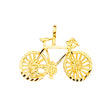 14K Yellow Gold Bicycle Pendant