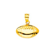 14K Yellow Gold Football Pendant