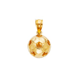 14K Yellow Gold Soccer Ball Pendant