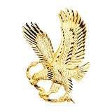 14K Yellow Gold Large Eagle Pendant