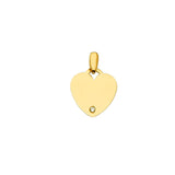 Accented Engravable Heart Small