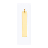 14K Yellow Gold Vertical Bar Pendant