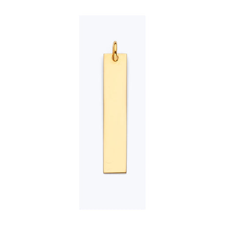 14K Yellow Gold Vertical Bar Pendant