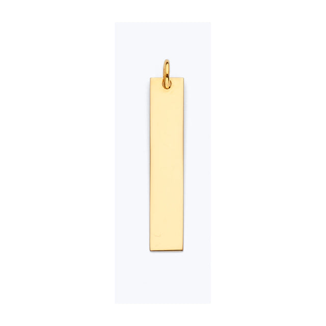 14K Yellow Gold Vertical Bar Pendant