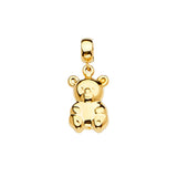 14K Yellow Gold Bear Charm
