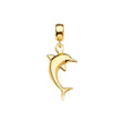 14K Yellow Gold Dolphin Charm