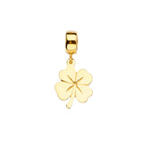 14K Yellow Gold Four-Leaf Clover Charm