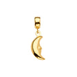 14K Yellow Gold Moon Charm