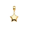 14K Yellow Gold Star Charm