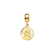 14K Yellow Gold Angel For Mix&Match Bracelet Pendant