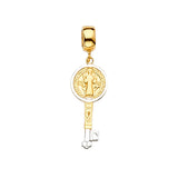 14K Two-Tone Gold San Benito For Mix&Match Bracelet Pendant