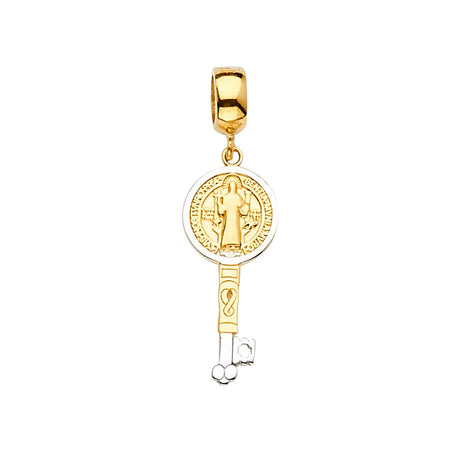 14K Two-Tone Gold San Benito For Mix&Match Bracelet Pendant