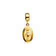 14K Yellow Gold Virgin Mary For Mix&Match Bracelet Pendant