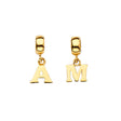 14K Yellow Gold Initial Charm
