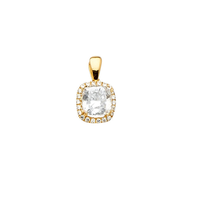 Halo Solitaire Yellow Cushion