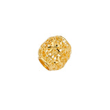 14K Yellow Gold Diamond-Cut Oval Slider