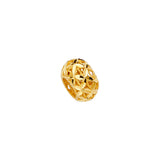 14K Yellow Gold Filigree Oval Slider