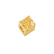 14K Yellow Gold Filigree Dice Slider