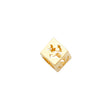14K Yellow Gold Anchor Dice Slider