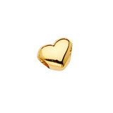 14K Yellow Gold Heart Slider
