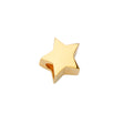 14K Yellow Gold Star Slider