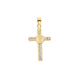 14K Gold San Benito Cross Pendant