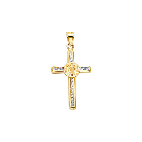 14K Gold San Benito Cross Pendant