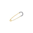 14K Yellow Gold Safety Pin Pendant