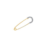 14K Yellow Gold Safety Pin Pendant