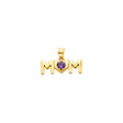14K Yellow Gold Mom Pendant