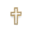 14K Yellow Gold Open Cross Pendant