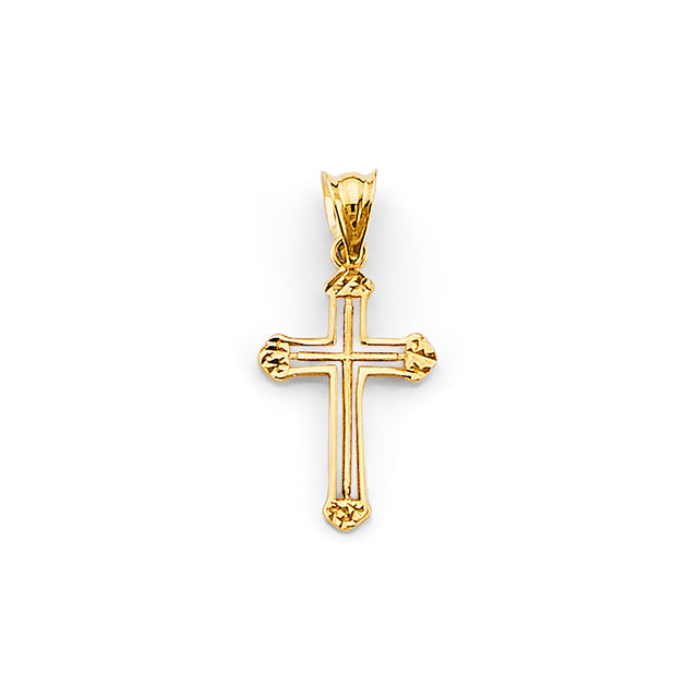 14K Yellow Gold Cross Pendant