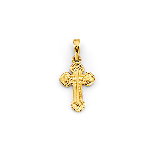 14K Yellow Gold Cross Pendant