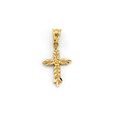 14K Yellow Gold Cross Pendant