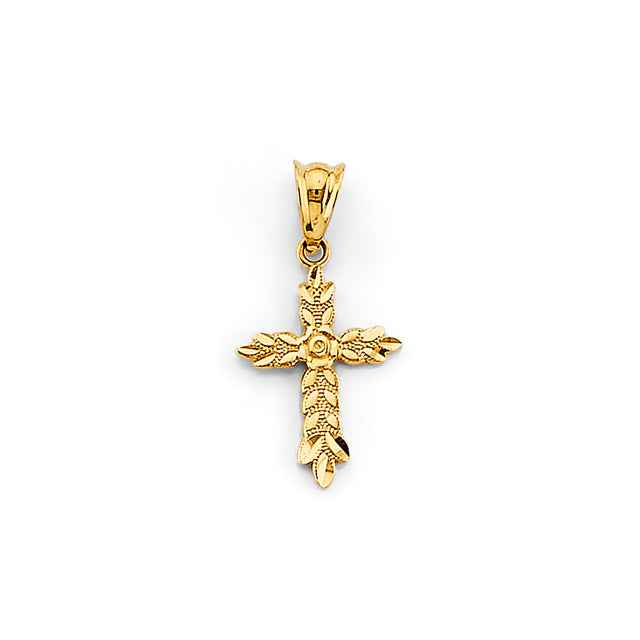 14K Yellow Gold Cross Pendant