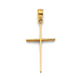 14K Yellow Gold Cross Pendant